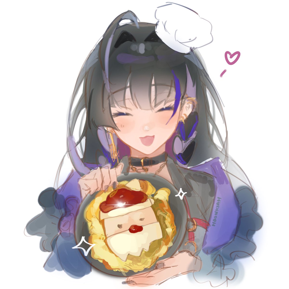 「cutest omurice ever,, #Melocopic 」|hoonkiのイラスト