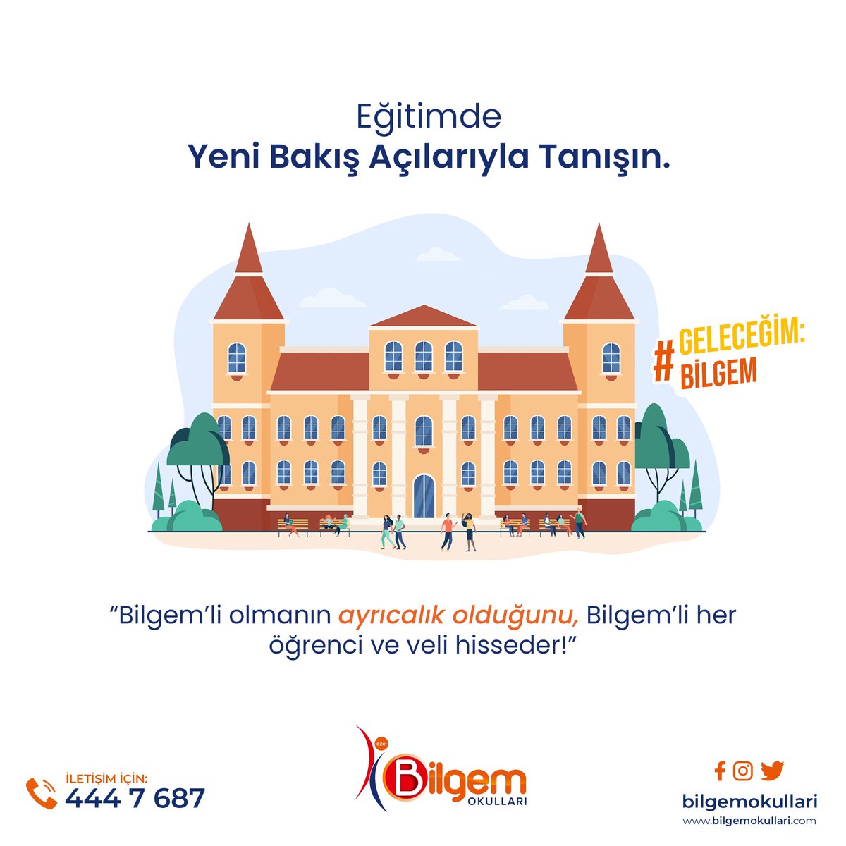 BilgemOkullari's tweet photo. Eğitimde Yeni Bakış Açılarıyla Tanışın
Bilgem’li olmanın ayrıcalık olduğunu,
Bilgem’li her veli ve öğrenci hisseder !
Geleceğim Bilgem ! ✏️ 📒 📚
#bilgem #bilgemokullari #bilgemokullarielazig https://t.co/bJ6yfIz9N5
