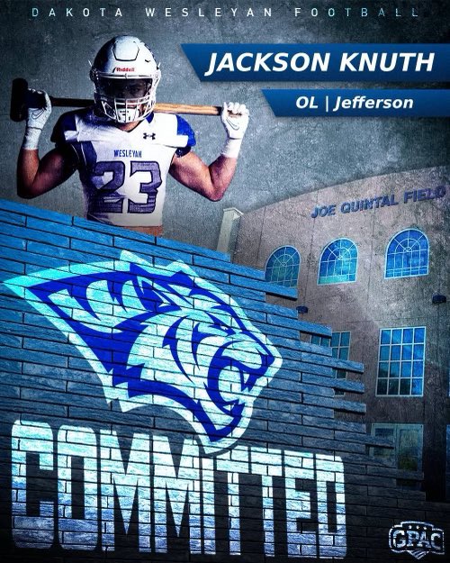 I am very excited to announce that I will be continuing my athletic and academic career at Dakota Wesleyan University! I’m excited to be on this journey with <a href="/dwtigerfootball/">DWU Football</a>! Lets get to work! #BleedBlue