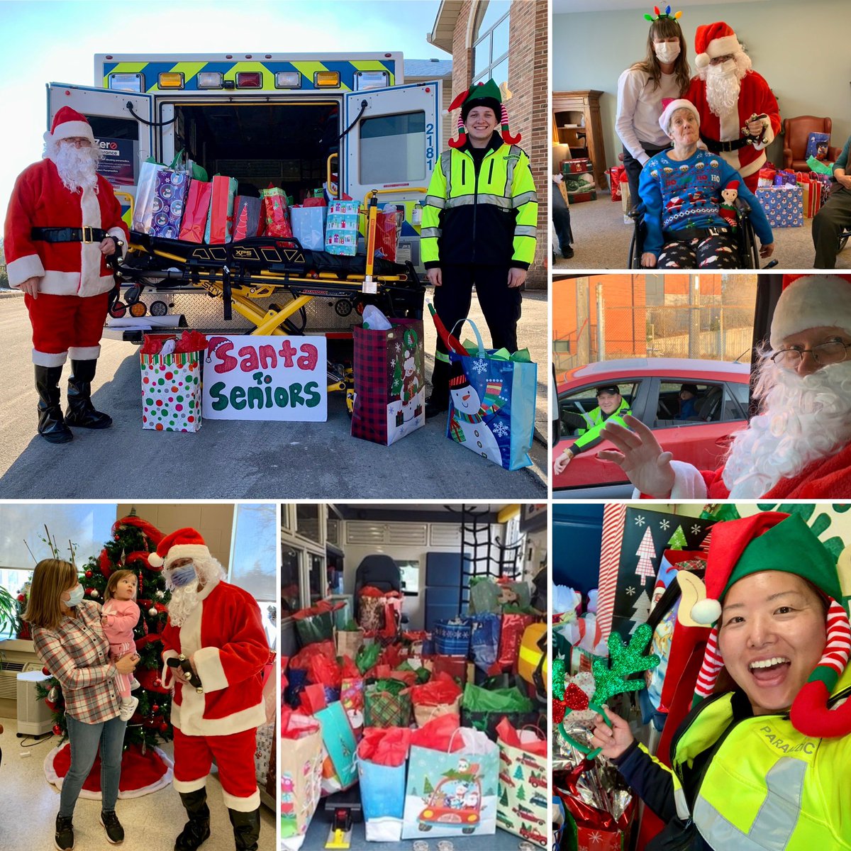 SantaToSeniors's tweet photo. That’s a wrap! This year, we delivered personalized gifts to 176 seniors in 7 nursing homes plus gift items for another 150 LTC residents. We made face-to-face visits with +100 seniors in 4 nursing homes which we weren’t able to do since 2019! Thank you &amp; Merry Christmas! 🎅🏼🎁 https://t.co/U4pbqn5f5F