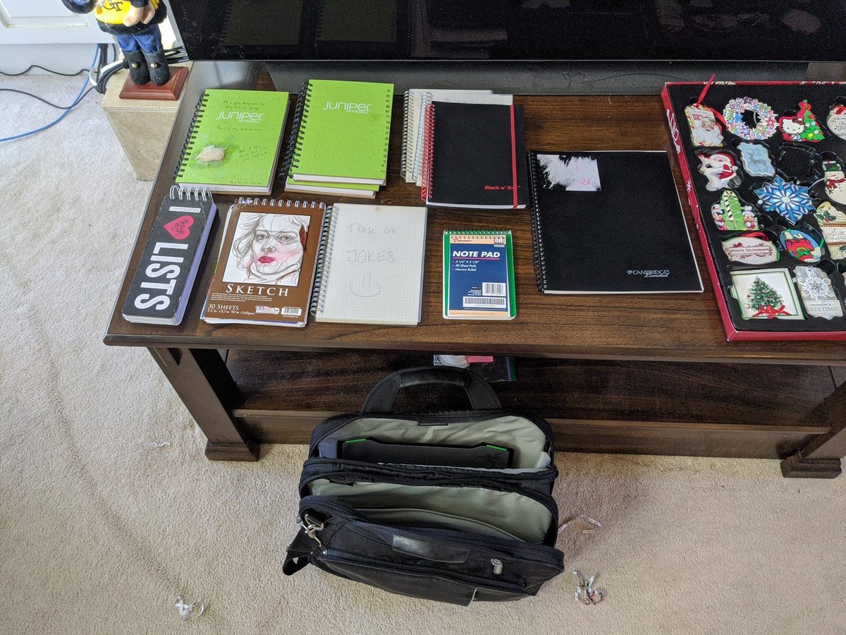 DefAMustRead's tweet photo. Im a scientist&amp; comedian. My DC standup was good. I stopped pursuing bc of a stalker.

In the hospital dying of COVID last fall &amp; kept notes. Funny thoughts I intended to leave behind. Lost track of them when my organs failed+aftermath

My misters gift is my own forgotten jokes❤️ https://t.co/2Ti8n6nQT4