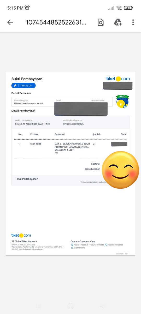 WTS Tiket BLACKPINK bisa COD
- 3 tickets Day 1 Cat 3 (2.650)
- 2 tickets Day 2 Cat 1 left (3.750)

✨COD/meetup highlyrecommendation
✨bisa di urus sampai tiket fisik
✨DM for more info
✨💯TRUSTED

wtb wts blackpink jakarta
#BLACKPINK_WORLDTOUR             #BORNPINKJakarta