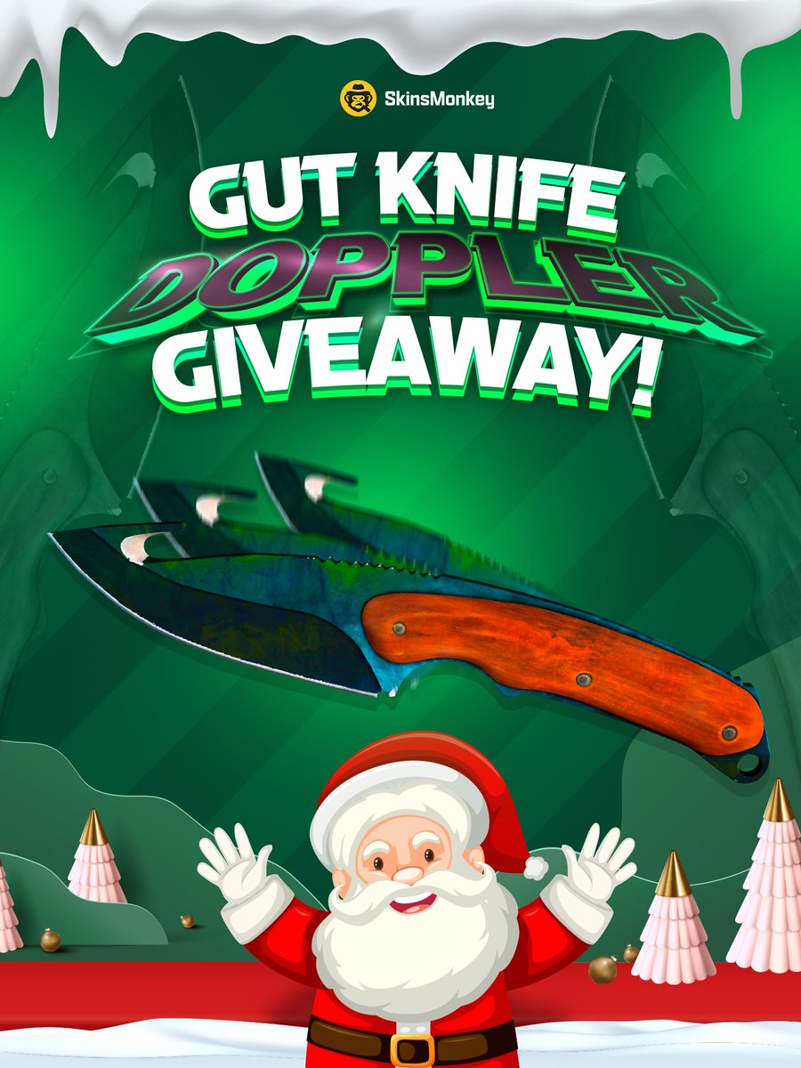 Ho, ho, ho! Santa is back with another giveaway for Christmas! 🎅

This time Santa is giving away a Gut Knife | Doppler Phase 3 knife. 🎁

Simply retweet + and tag a friend who would love to win this knife! 

Good luck! 🎄