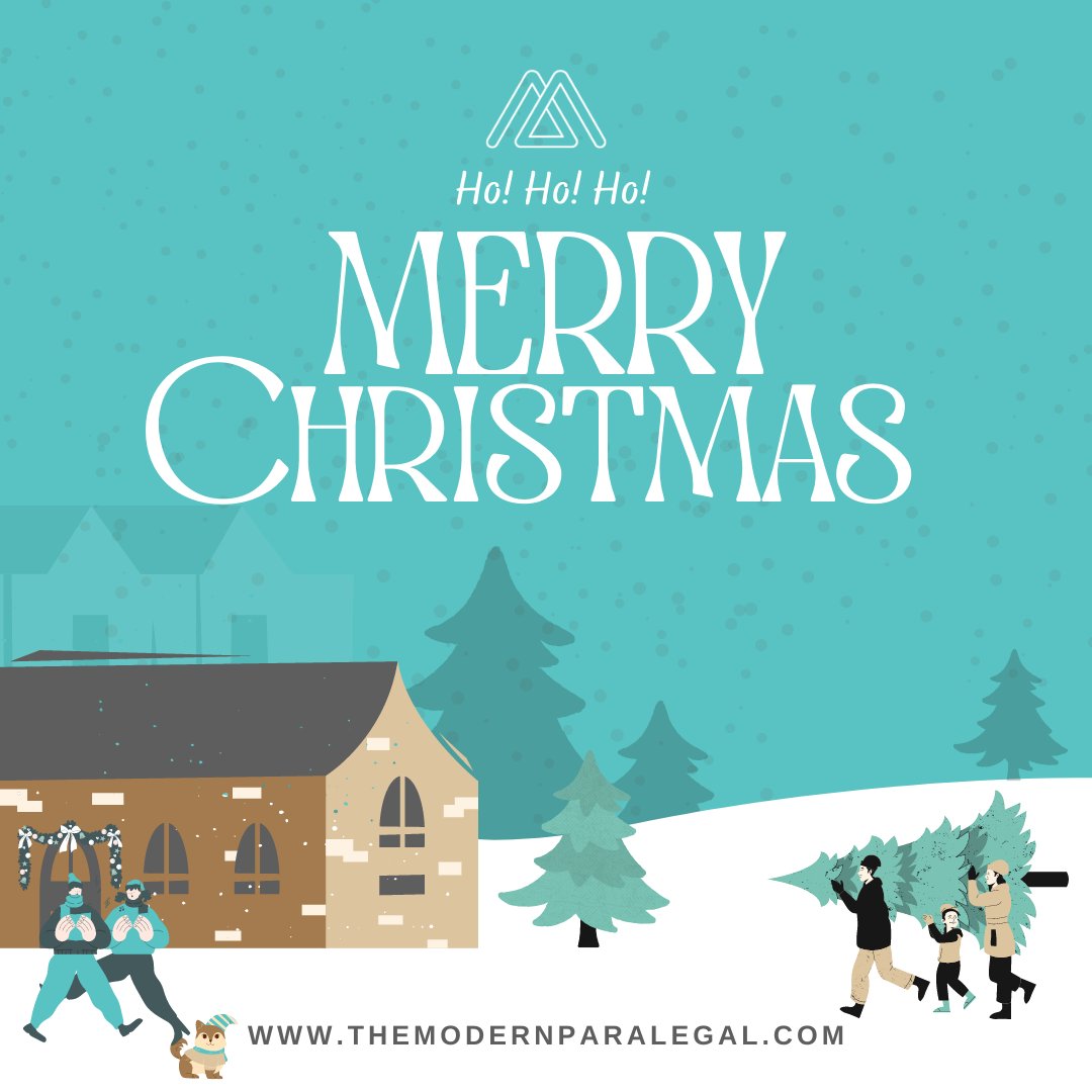 ModParalegal's tweet photo. 𝗛𝗮𝗽𝗽𝘆 𝗛𝗼𝗹𝗶𝗱𝗮𝘆𝘀! 🔔🎄

The holiday season is all about celebration and joyous memories. We wish you a very Merry Christmas from The Modern Paralegal family! 🎅

#MerryChristmas #ChristmasDay  #virtualparalegal #paralegalentrepreneurs #paralegal #paralegalproblems https://t.co/DxPlrXusDk