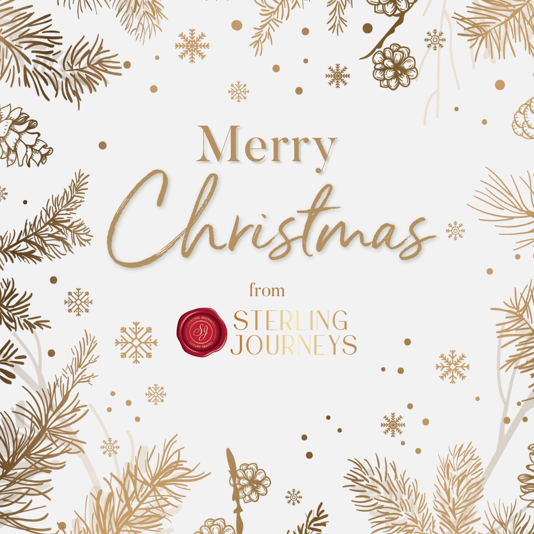 Merry Christmas to all! Sterling Journeys wishes you a warm and wonderful celebration on this very special day. May your days (and journeys) be merry and bright this holiday season! ✨🎄