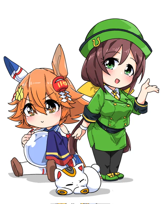 デフォフクキタルとたづなさんwithにゃーさん #ウマ娘 