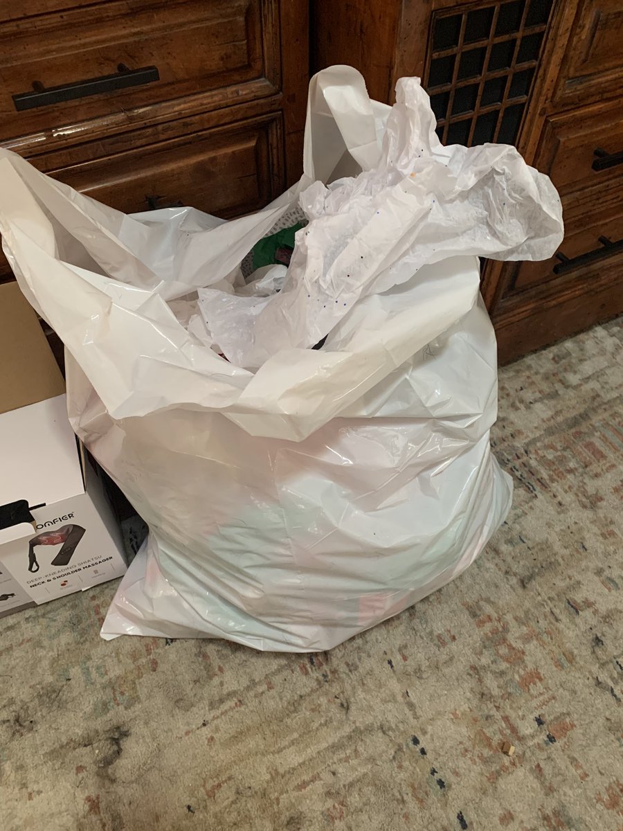 The Christmas trash bag.. ruining Christmas for years by stealing gift cards and that one thing you need to make your new gift work..