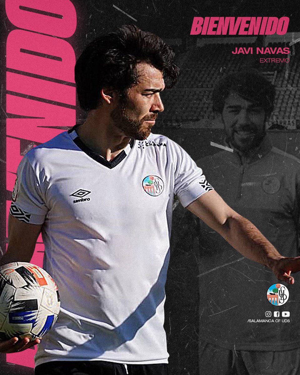 SalamancaCFUDS's tweet photo. ⚡️¡NUEVO FICHAJE!

El extremo abulense Javi Navas, nuevo jugador del Salamanca UDS para la temporada 2022/23.

👋🏼 ¡Bienvenido nuevamente a tu casa, JAVI!🔝 @javi_navas 🔥

📲 Más info 👉🏼 https://t.co/fx9QqHJFdu

#100AñosDeUnion 🎉
#HalaUnion 🏳️🏴 https://t.co/1cI7puPKYN