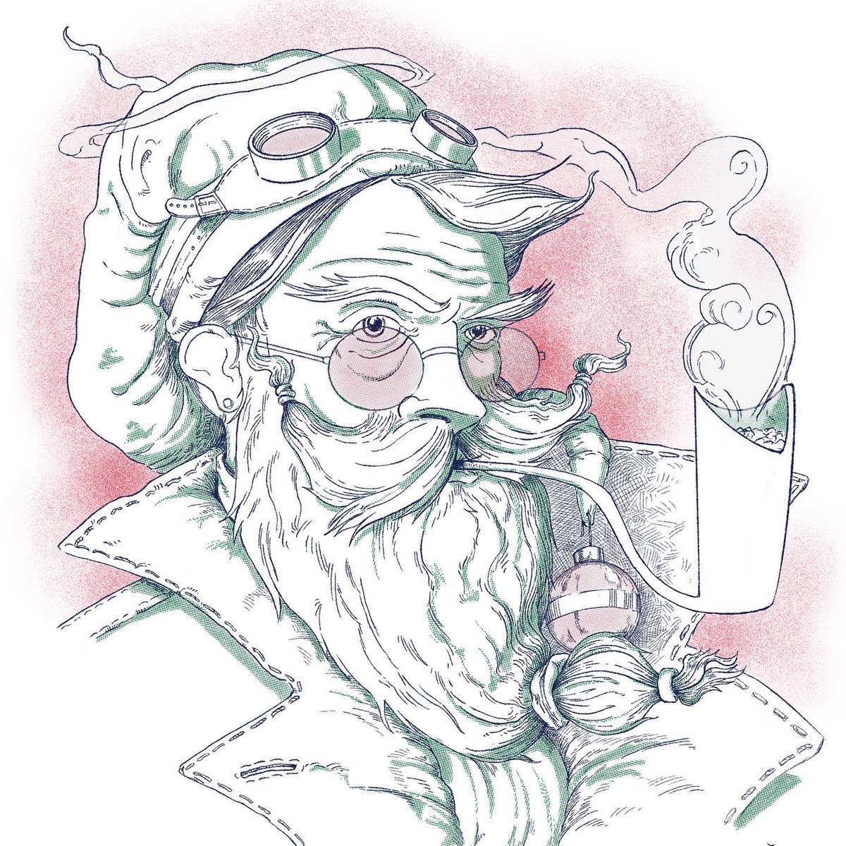 Merry Christmas to all! This years Santa portrait was so fun to draw. I hope you enjoy and have the merriest of days. #MerryChristmas #HappyHolidays #digitalart #Procreate