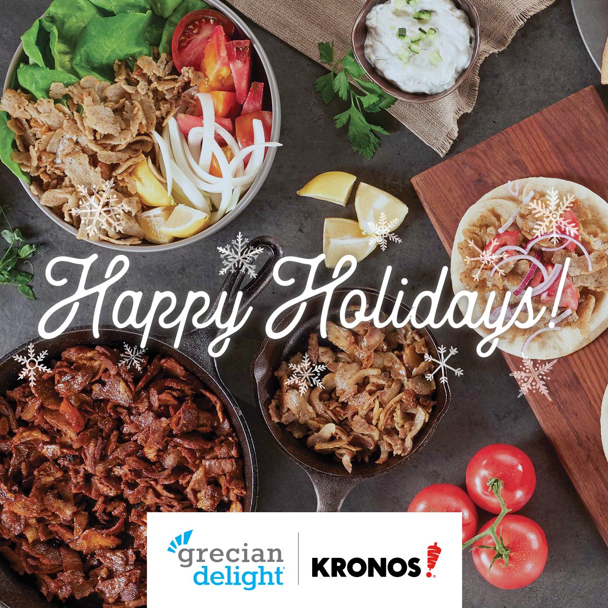 From all of us at Grecian Delight | Kronos, we wish you and yours a happy and safe holiday season.