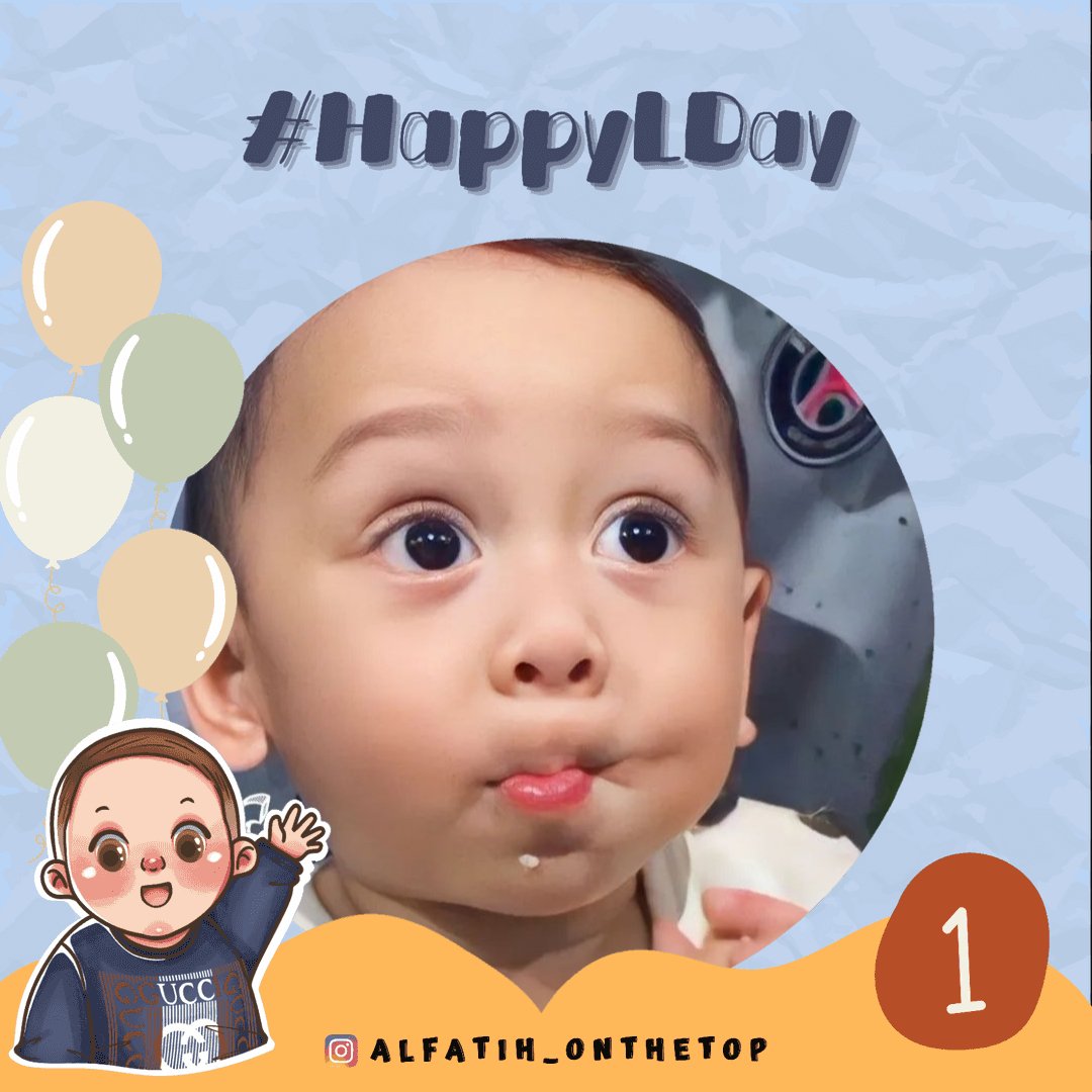 beautif18465221's tweet photo. Selamat ulang tahun Abang L yang ke 1 tahun,semoga jadi anak yg Sholeh, selalu sehat, diberikan umur panjang dan selalu jadi kebanggaan keluarga terutama untuk papa dan bunda,amin🤲❤️😘

#happyLday
#HappyFatihDay https://t.co/xMSdHHhTsX