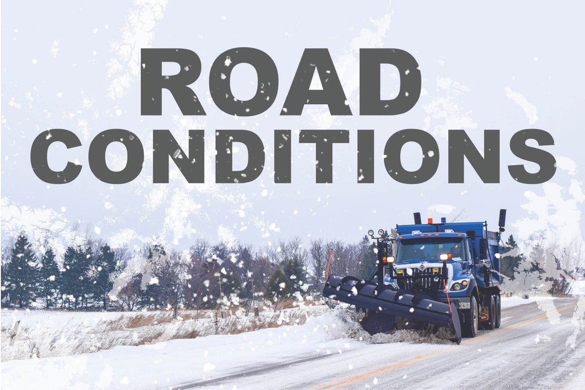 Crews are working diligently to clear the roads but this will take time. Roads are icy under the snow and visibility is poor at times. Roads will remain closed this morning. We will provide another report at noon today.