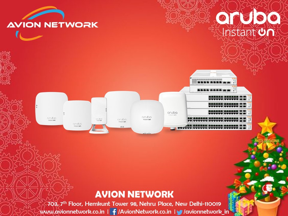 AvionNetwork_IN's tweet photo. Wishing everyone a very Merry Christmas, from all of us at Avion Network.🎄
#Aruba #ArubaNetworking #ArubaION #AvionNetwork #ArubaSwitches #ArubaAP https://t.co/8XyMoLM7Wf