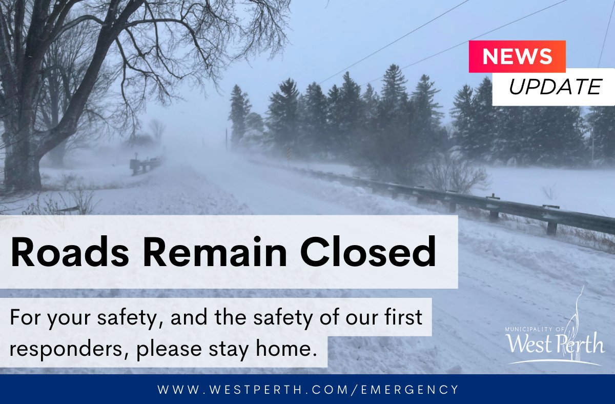 ChiefBillHunter's tweet image. All roads in @PerthCounty remain CLOSED this morning. Yes, it might look nice where you are, BUT we still have many vehicles that have been abandoned, &amp;amp; roads that are not passable. Let the plow operators &amp;amp; Tows get things open and flowing. Stay off the roads. #ONStorm @OPP_WR