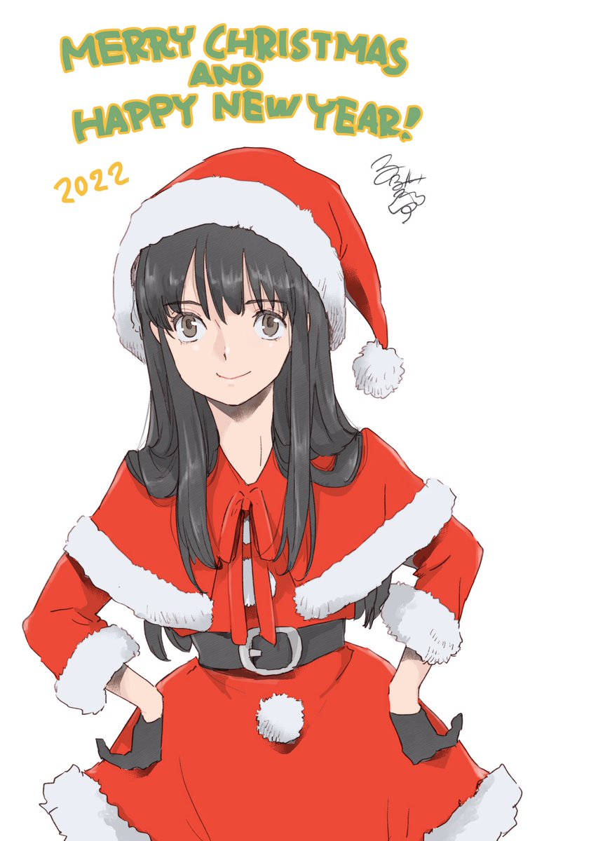 「滑り込みですがメリークリスマス#どれ鬼 」|斎藤岬 3/21どれ鬼最新26話更新！単行本3巻まで好評発売中！のイラスト