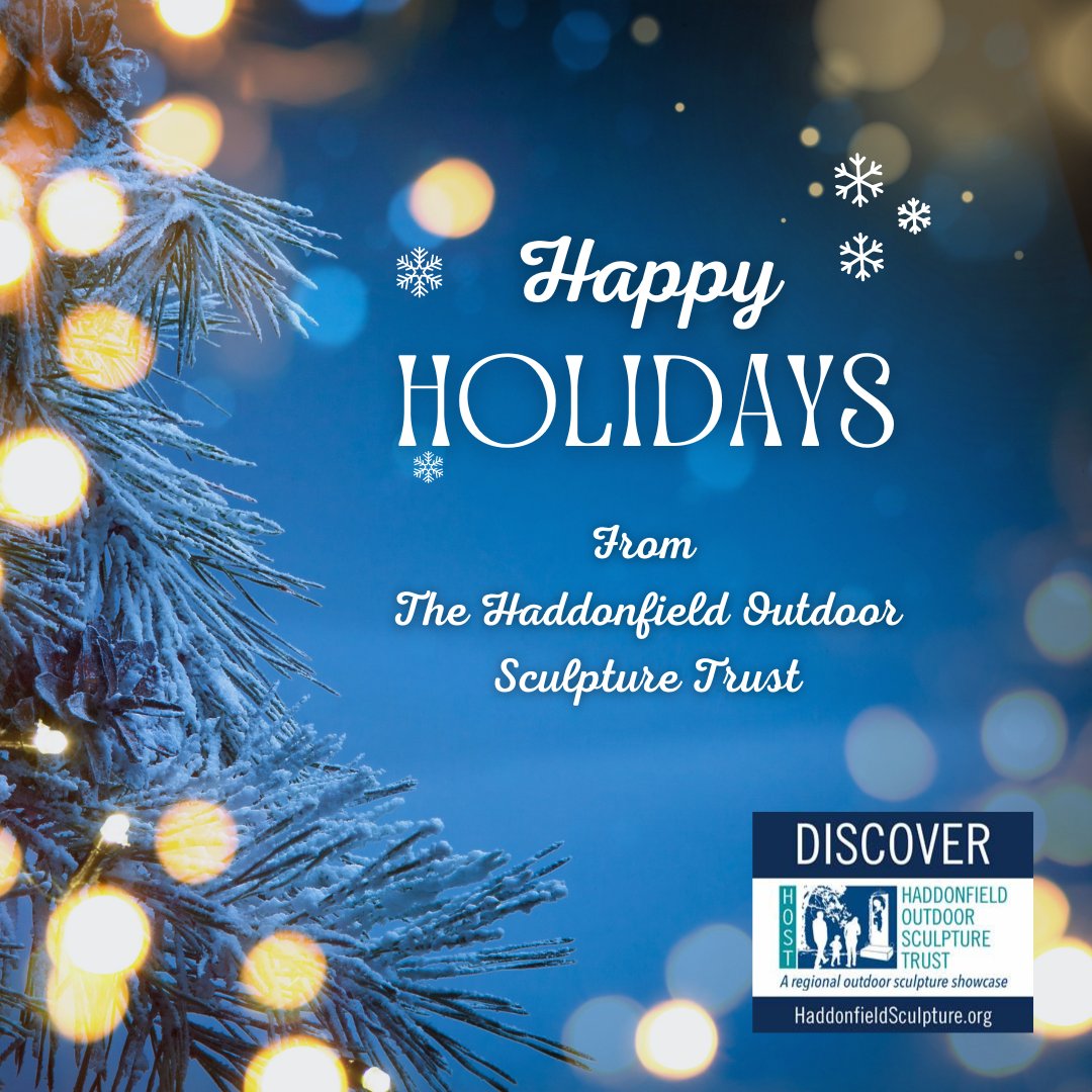 host08033's tweet image. 🎄Happy Holidays from the Haddonfield Outdoor Sculpture Trust 🎄

To our valued donors, art enthusiasts, and supporters, all of us here at the Haddonfield Outdoor Sculpture Trust wish you happiness and peace this festive season.