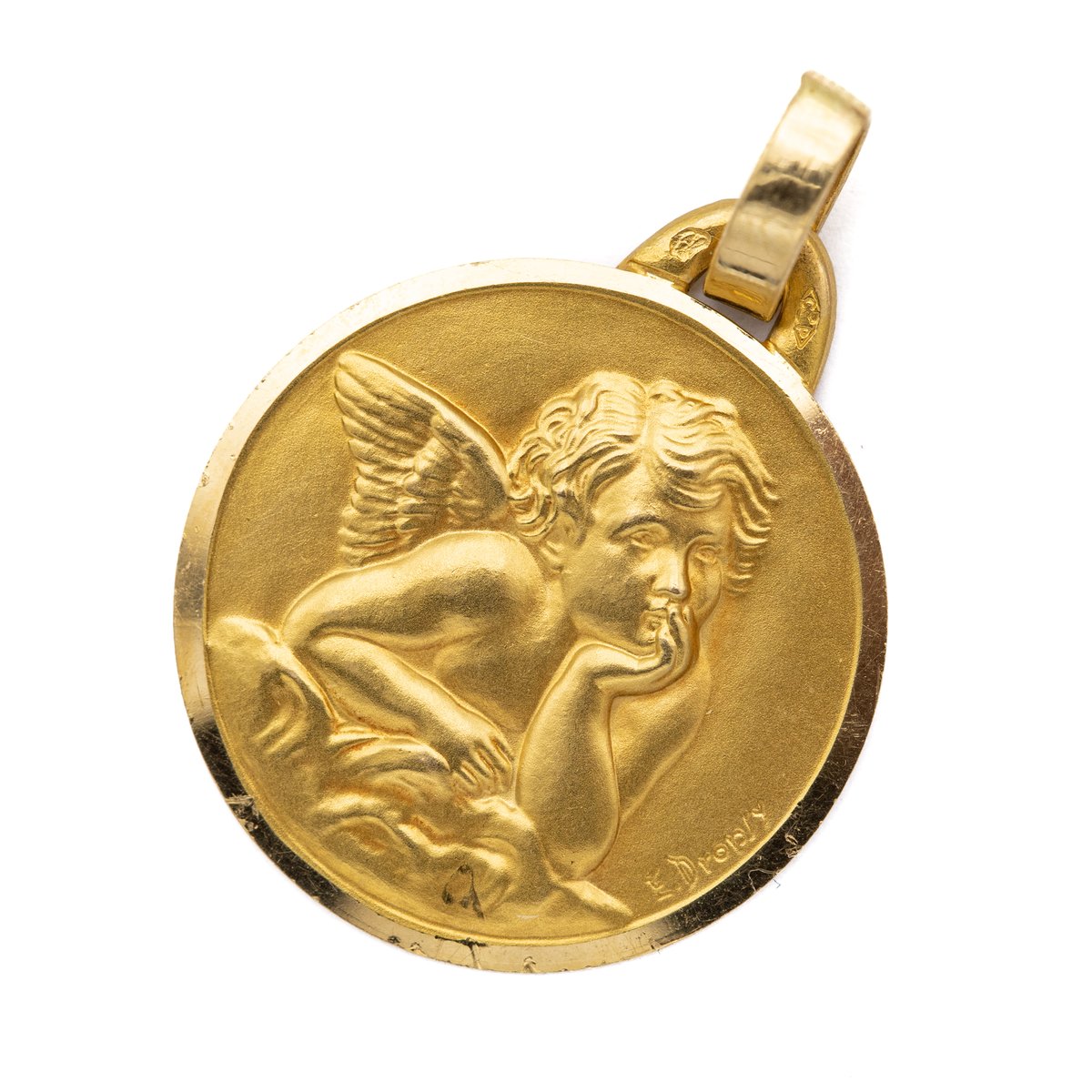 MagicHouseof's tweet photo. For sale is this 18 K yellow gold cherub pendant signed for by E. Dropsy. This beautiful detailed medal depicts Raphael from the famous painting 'Madonna di san sisto' The oil painting from Raphael Sanzio. Thanks to the many details of...

https://t.co/crVkWjtxKv https://t.co/DL1TcO17Na