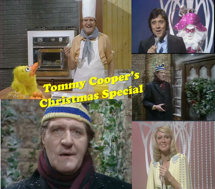 TalkingPicsTV's tweet photo. 'Just Like That! It's THE TOMMY COOPER CHRISTMAS SPECIAL (1973) 4pm #TPTVsubtitles Starring #TommyCooper with guests #SachaDistel #ClodaghRodgers https://t.co/KASxkaQYSc
