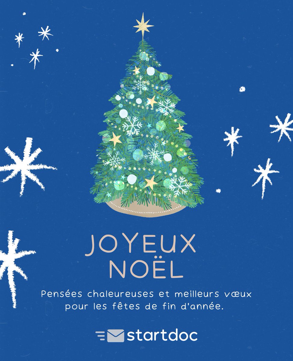 startdocfr's tweet image. Toute l'équipe Startdoc vous souhaite un excellent noël et de merveilleux moments avec vos proches ✨🎄