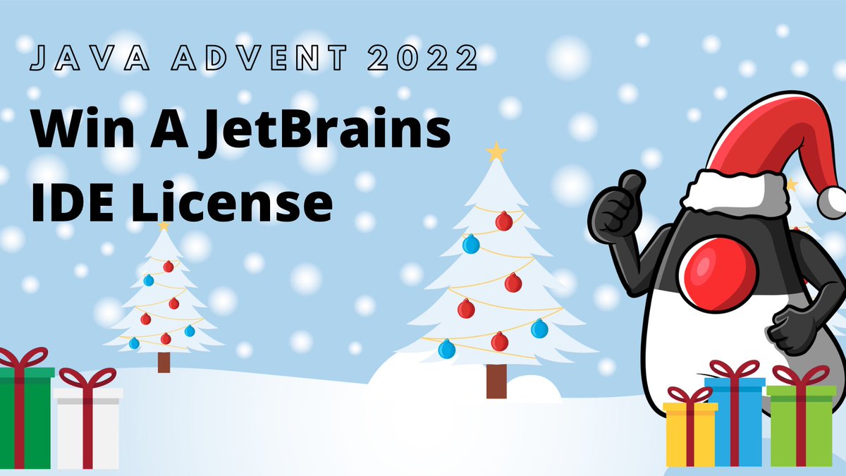 JavaAdvent's tweet image. Our raffle is still on.

All you need to do, is enjoy the amazing articles of #javaadvent22 and then fill out the little form here: tinyurl.com/javaadvent22-r….

And on December, 31st you could be the winner of one out of two #jetbrains IDE licences.

#winning
#raffle