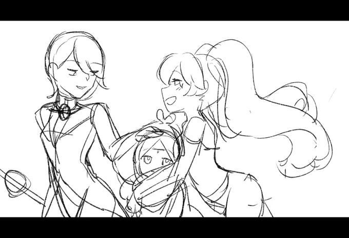 年内に描き終わらないメギド絵のラフ供養だ!!
三人娘/今年指名したRアレプさんとBサーヤ
指名したRハルファスとRロノウェ
コロッセオメインの3人
メギクエ用テンプレ編成の3人 