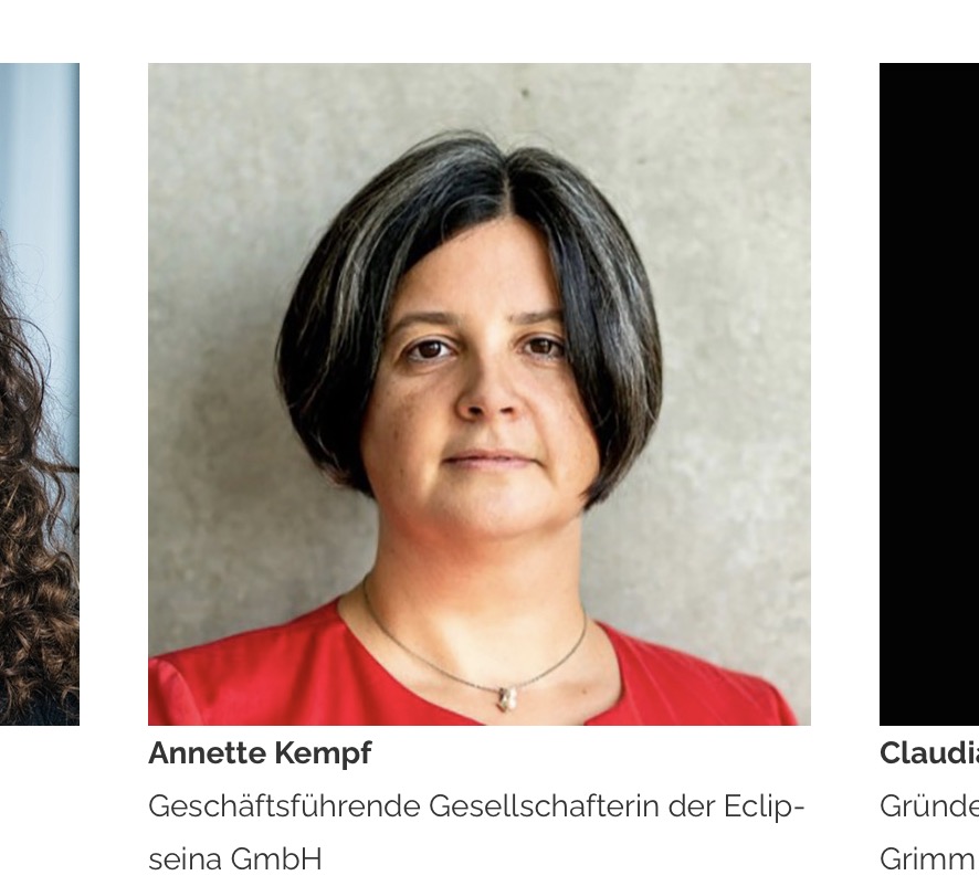 annette_kempf's tweet photo. Ich freue mich als CEO @Eclipseina über die Nominierung bei @FemtecAlumnae zum FTAfelicitas-Preis in der Gruppe VORBILD sein. #InspireAsRolemodel
Das Voting läuft noch bis zum 31. Dezember und ich freue mich über jede Stimme.
#FTAfelicitas #FTAfelicitas2023 https://t.co/ebiUN6B7rB