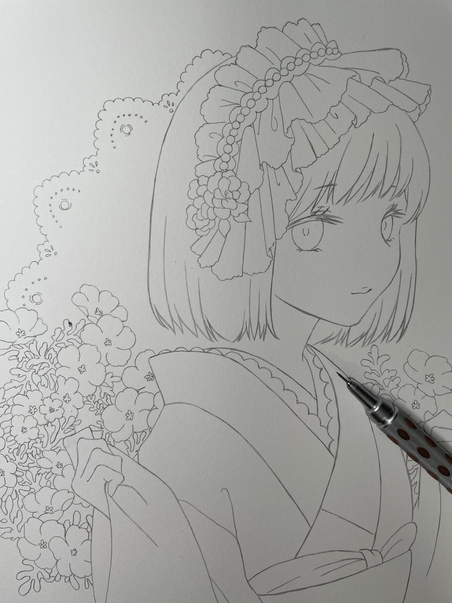 2枚目線画中 