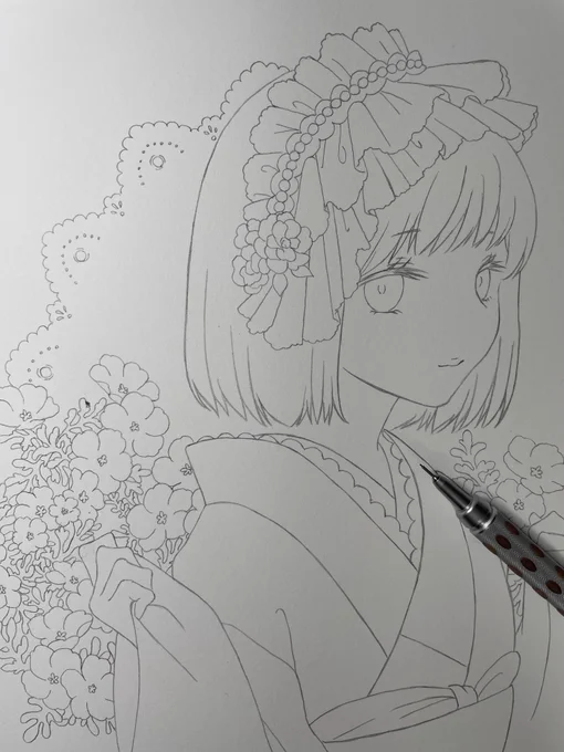 2枚目線画中 