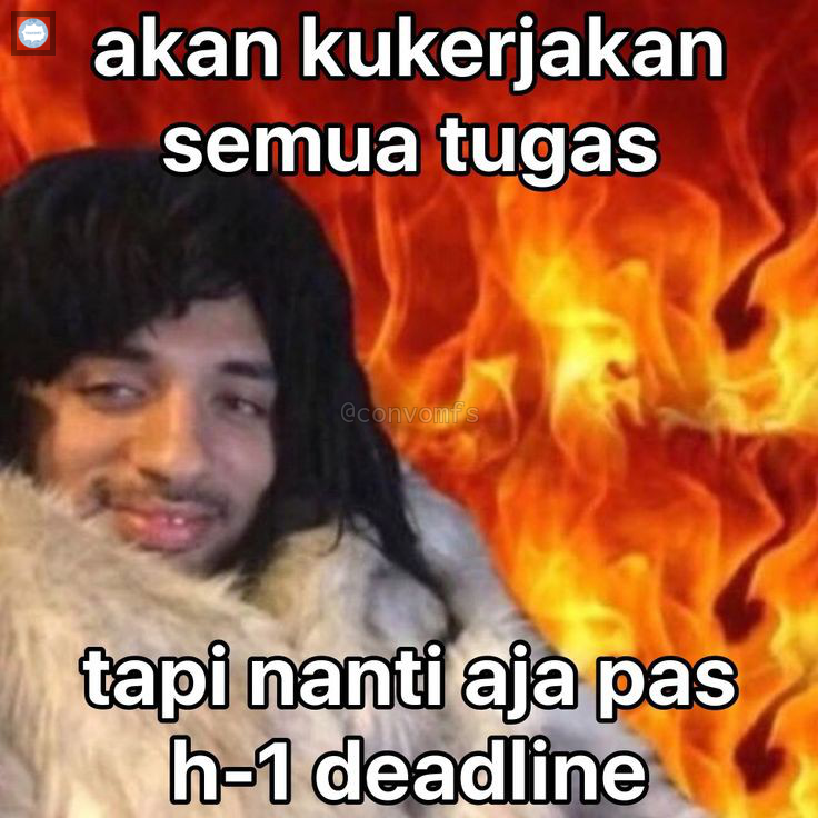 convomfs's tweet photo. 💭 juara 1 menunda nunda tugas https://t.co/SidXsBDXHQ