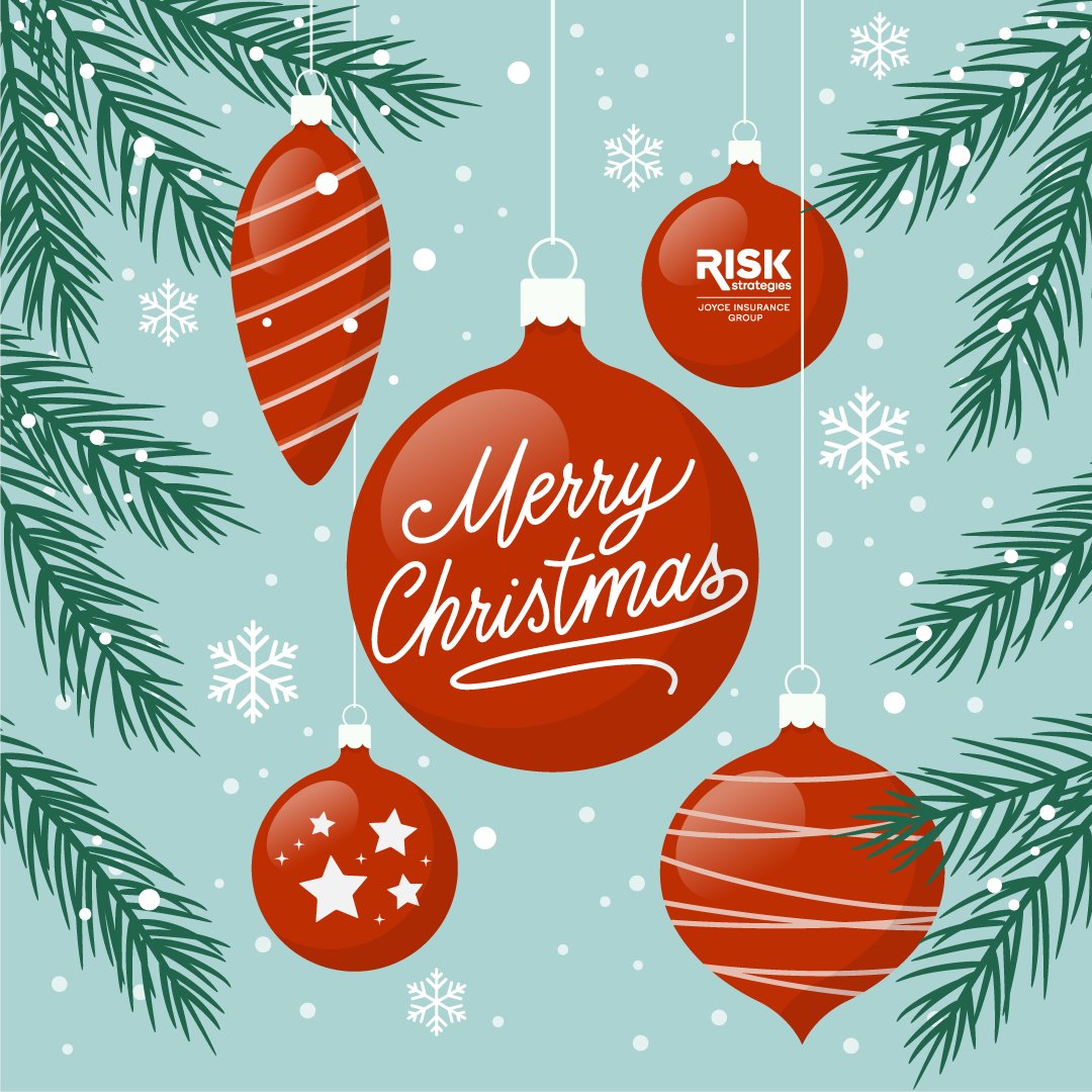 🎄Wishing everyone in the Risk Strategies | Joyce Insurance Group family a very Merry Christmas. In observance of the Christmas holiday, all our offices will be closed on Monday, December 26th. #MerryChristmas #HappyHolidays