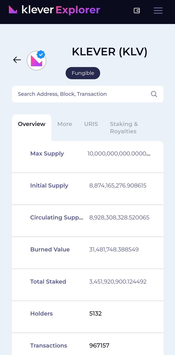 KSalavakumar's tweet photo. #KleverScan
💰EPOCH #708
💰Total Accounts 23,745
💰Total Transactions 25,355,151💥
💰Total Staked $KLV 3,451,920,900
💰Total Staked $KFI 1,895,473
💰Total Burn #KLV 31,481,748 🔥
👉https://t.co/HHWHH1qyYP👈
#KleverChain #Klever #KleverExplorer
#K5 #KleverWallet https://t.co/k7z0aYjSxD