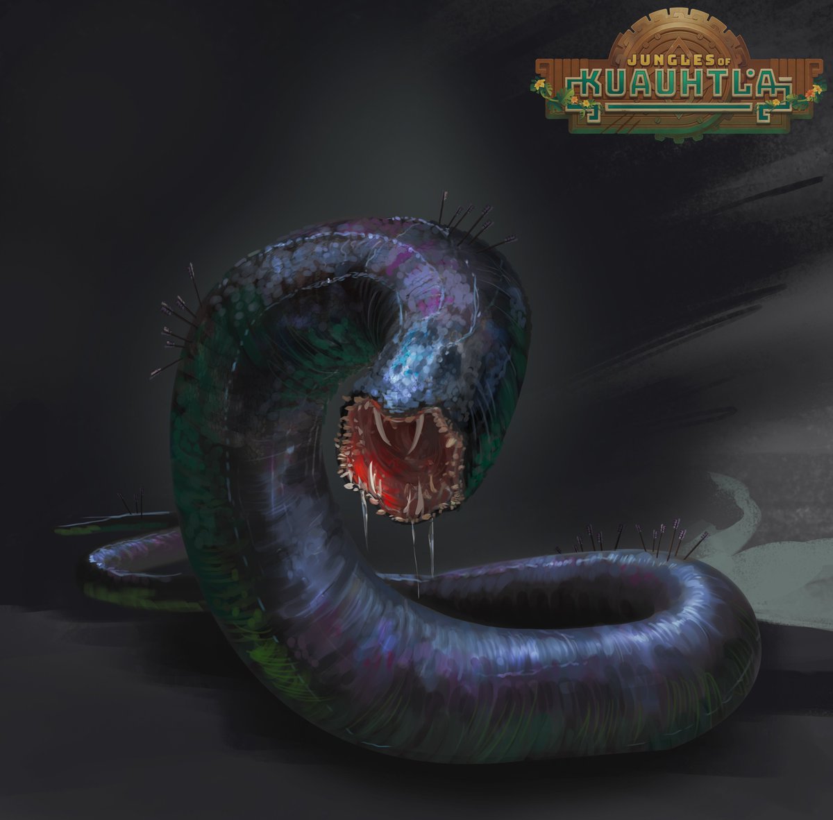 Yacumama, mother of waters. The Ascenders claimed that the beast is mother of all who live in the lakes and rivers. Most jungle folk are influenced by the animals who dwelled near them- but they were of course just animals. In Kuauhtla, it can be hard to tell a beast from a god🐍