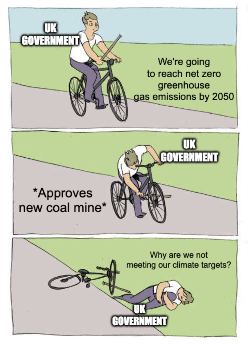GreenpeaceUK's tweet photo. If Rishi Sunak wants the UK to meet its climate targets, he has to CANCEL the new coal mine 

Sign the petition 👉🏾 https://t.co/pLfOrNrfkW https://t.co/gFGW1lnKWL