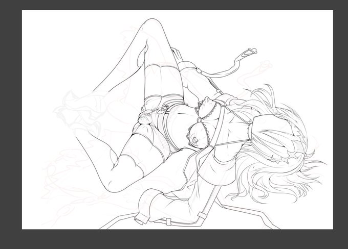 wip 結局安牌な構図とポーズに逃げた私を許してくれ…あと皇城セツナちゃんめちゃ可愛いわね。 