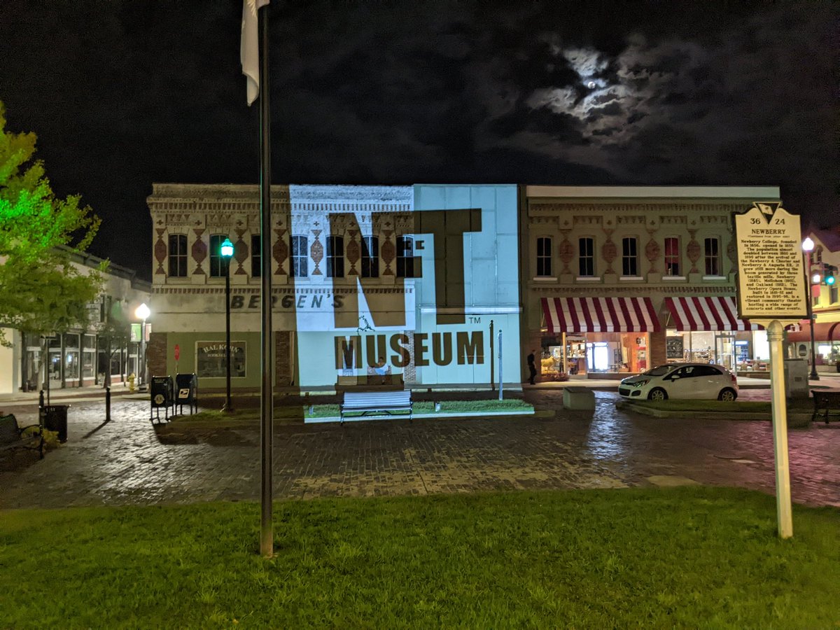 Testing the third digital mural in Newberry, SC. Part of our larger initiative to increase #digitalliteracy in our community.