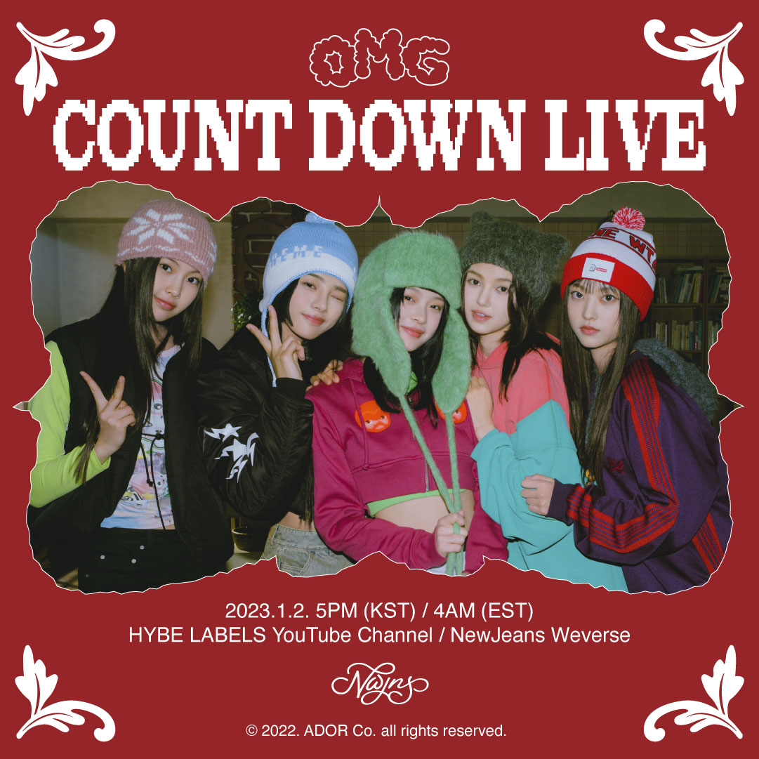 NewJeans on X: NewJeans OMG COUNTDOWN LIVE ✼ 2023.01.02. 5PM