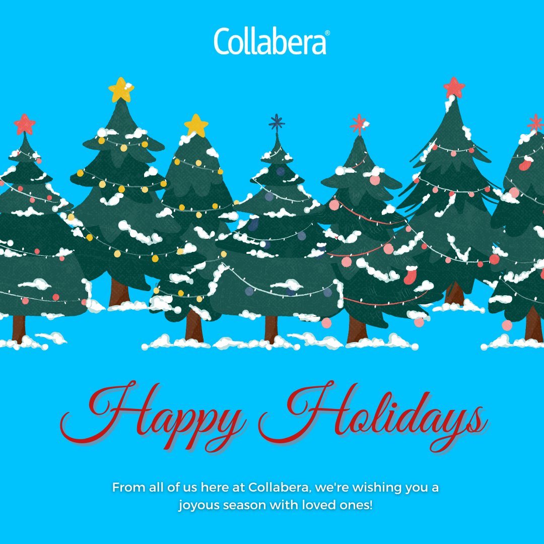 With Christmas today, Kwanzaa tomorrow, and Hanukkah still going, we wanted to wish everyone a very happy holiday season! We're so appreciative for the Collabera community &amp; truly hope you take this opportunity to relax &amp; enjoy. 

#merrychristmas #happyholidays #kwanzaa #hanukkah