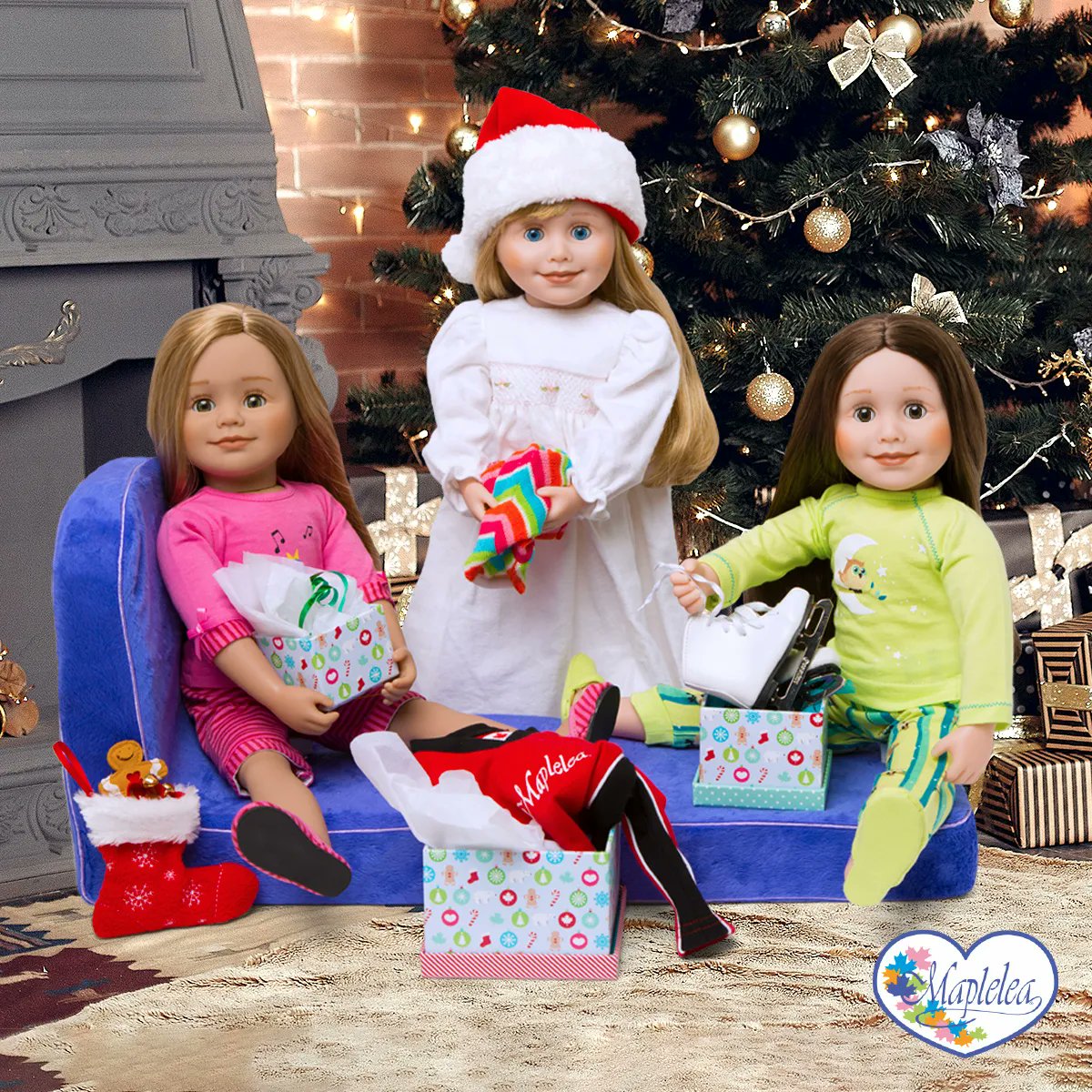 We hope your day is merry and bright, Maplelea fans! 🎄💜 What Maplelea goodies were waiting for you under the tree?