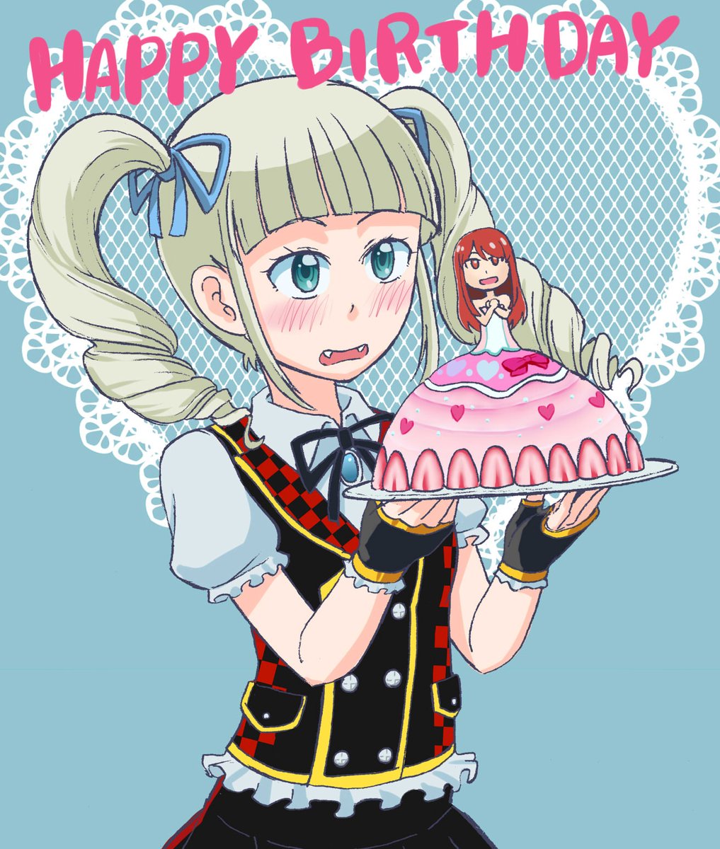 藤堂ユリカ 「過去の誕生日絵も再掲。#藤堂ユリカ様生誕祭 」|市川和馬のイラスト