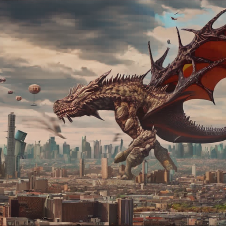 CREAIT_OFFICIAL's tweet photo. A highly detailed painting of a giant robotic dragon flying over a post apocalyptic city, 4K resolution, hyperrealism, #painting #robotic_dragon #post_apocalyptic #4K_resolution #hyperrealism #aiart #aigeneratedart https://t.co/gVKCdnc9Ot