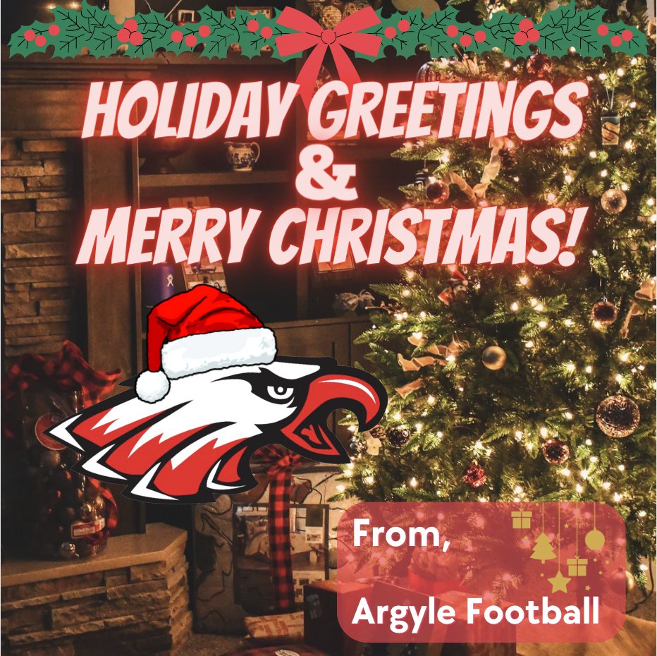 argylegridiron's tweet photo. A lot to be thankful for, Argyle Football wishes everyone a blessed holiday season!🎄 https://t.co/uRJHj6ojJx