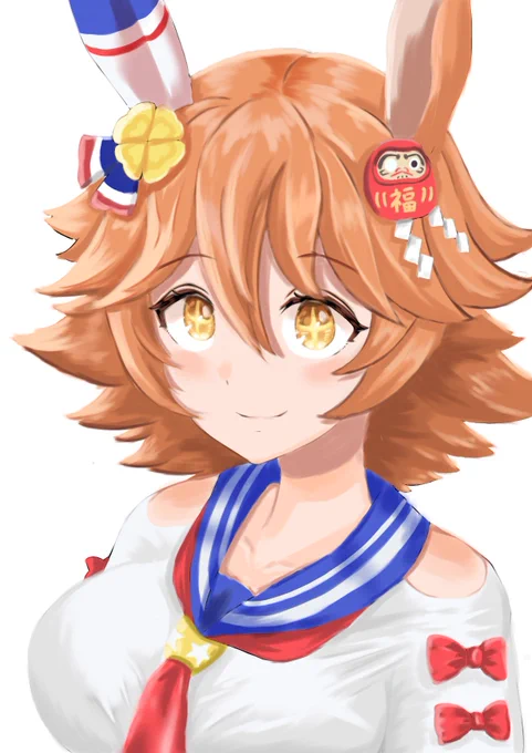 厚塗り練習で描いたフクキタル#マチカネフクキタル 