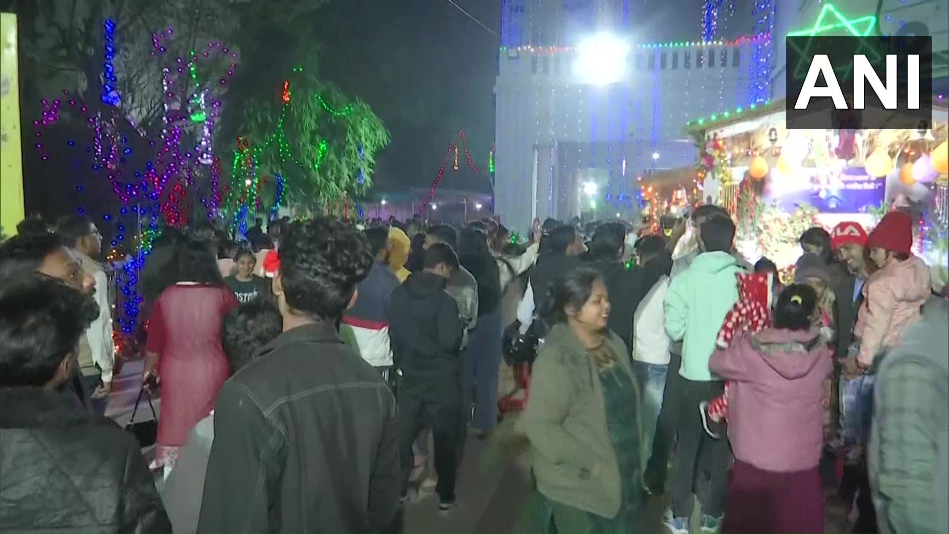 Ani on twitter bihar a large number of people visit st xavier s