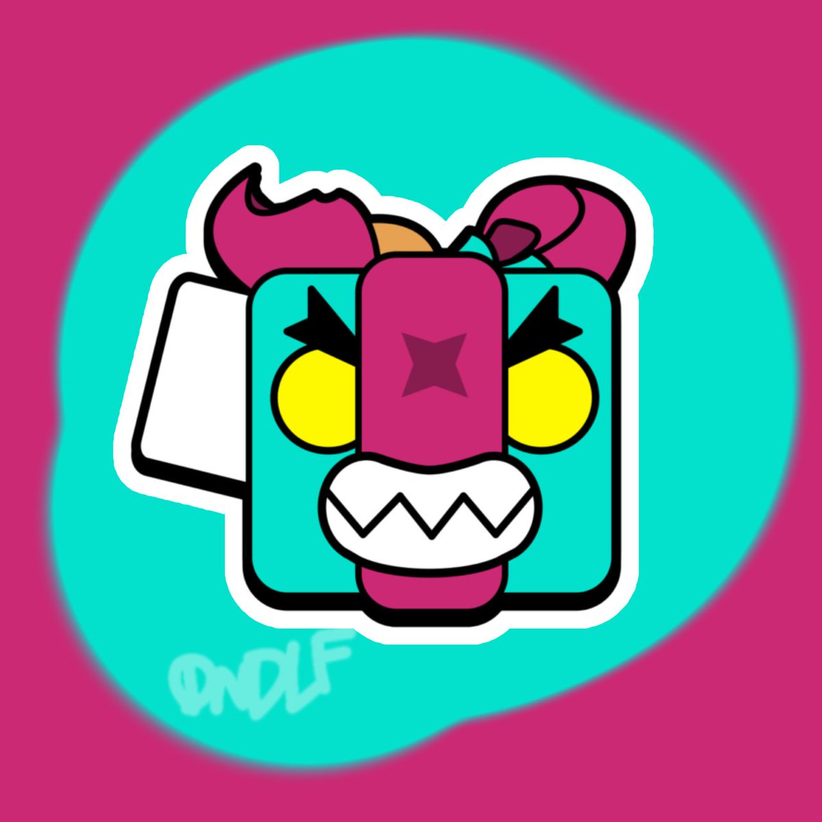 Dandalf14's tweet photo. Dark Helper Tick pin
Skin by @bouncyduck 
Should I do the whole set?.. 

#brawlstars #brawlstarsfanart #fanart https://t.co/yal2l4pYvG