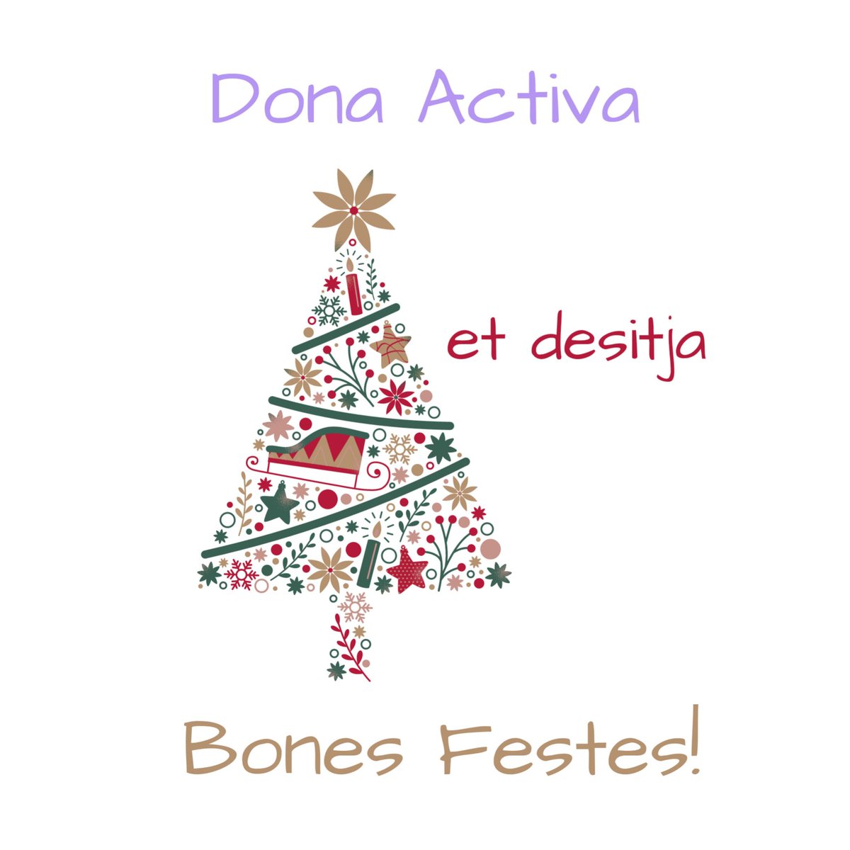 Dona Activa et desitja unes Bones Festes i un Pròsper Any Nou 2023.

Seguim acompanyant-te i formant-te amb afecte i molta il·lusió💜

#BonesFestes
#FelicesFiestas
#ForumDonaActiva