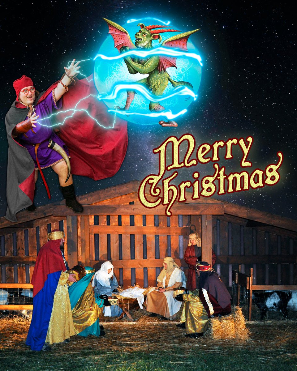 WizWorldLive's tweet image. Merry Christmas, mortals! I hope the day brings ye kindness &amp;amp; light. If ye have a tale of joy &amp;amp; cheer, tell me, for I'd like to hear 🧙‍♂️🎄

#MerryChristmas #Sundaymorning #Nativityscene #feliznavidad #godjul #buonnatale #exorcism #demonology #art #ChristmasArt #fantasy
