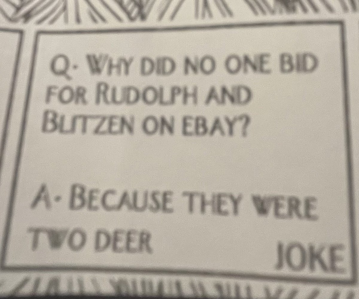 Best #ChristmasCracker joke this year?