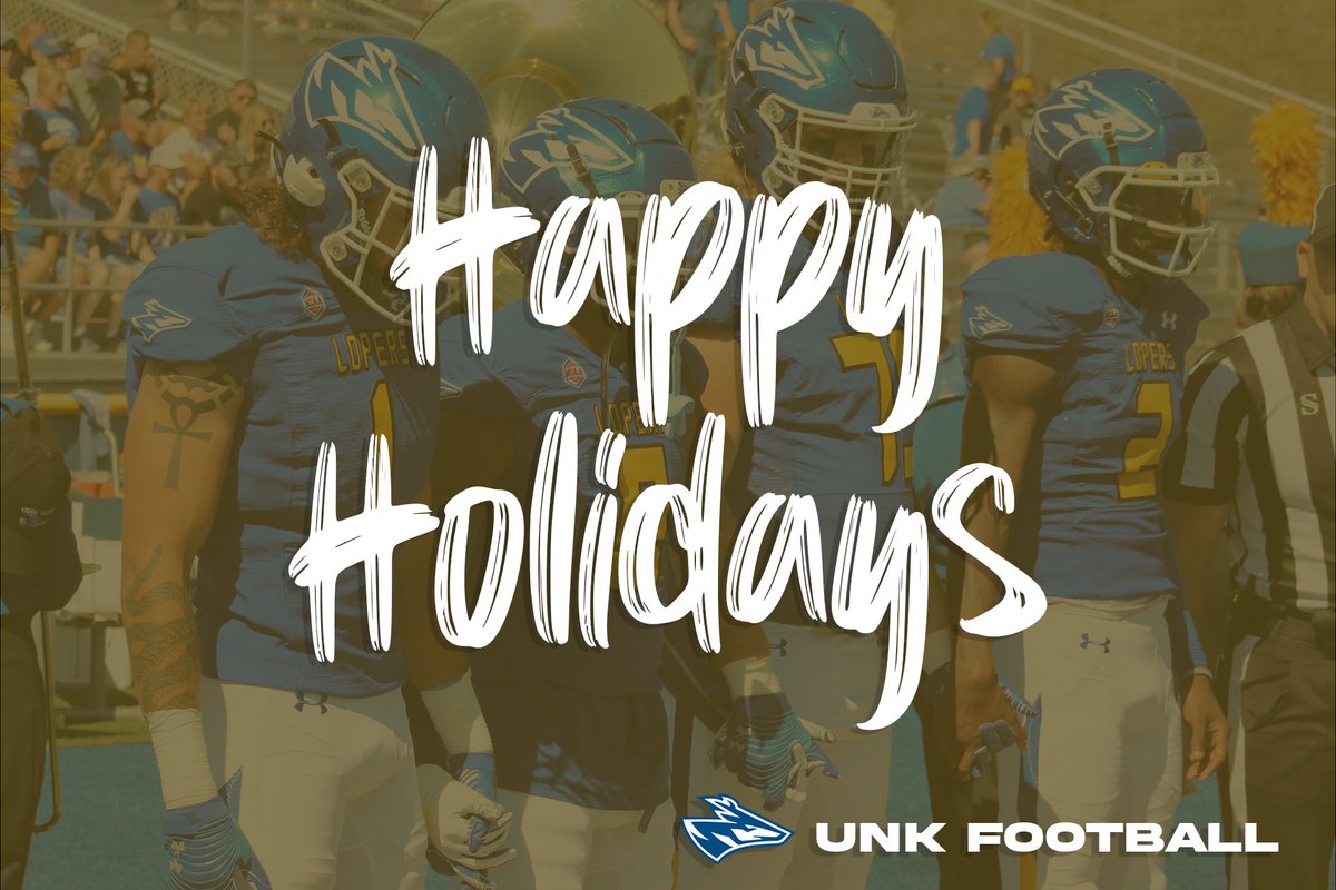Merry Christmas and Happy Holidays from UNK Football🏈❤️🎄