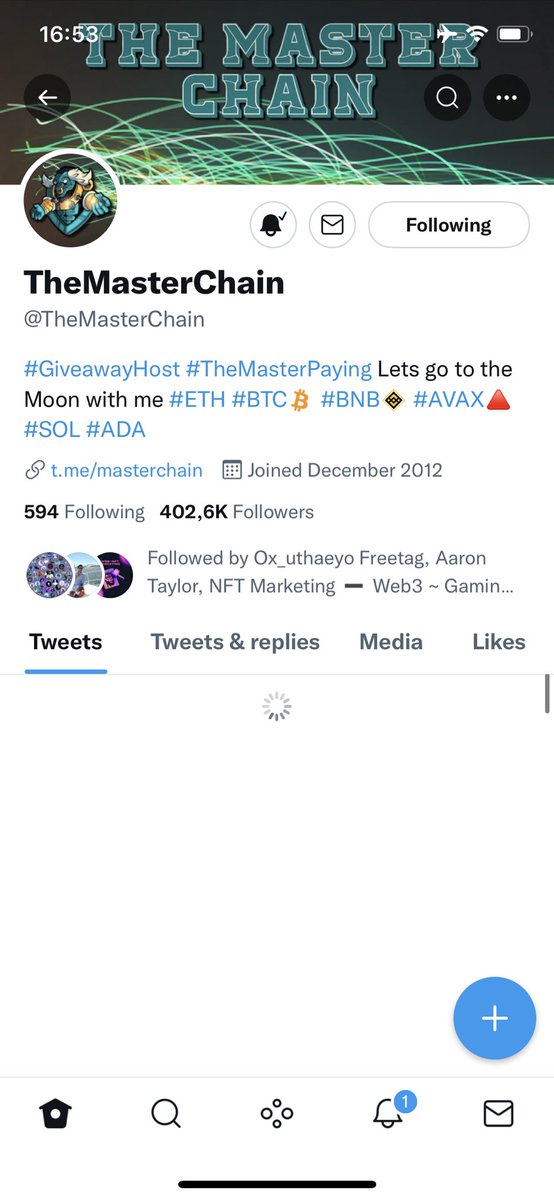 Samz73151533's tweet photo. @DaMissCryptolog @TheRightBoost @TheHoogan @Nitin86549248 @UnMatchedTier @TheMasterChain All done https://t.co/4o2nmlIe8U