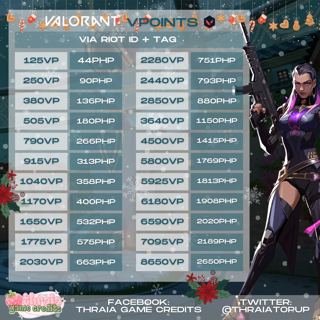 thraia | open discounted gshell valo points dias on Twitter ...